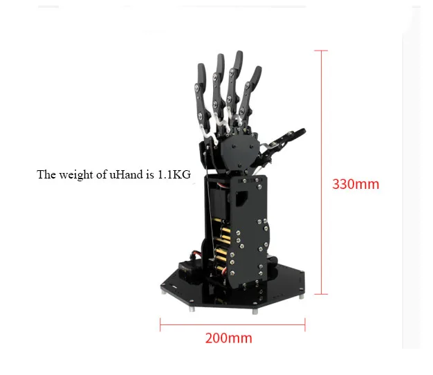 Bionic робот ручной пальмовые пальцы робот DIY Kit/высокий крутящий момент манипулятор беспроводной ручкой/соматосенсорное управление с открытым исходным кодом