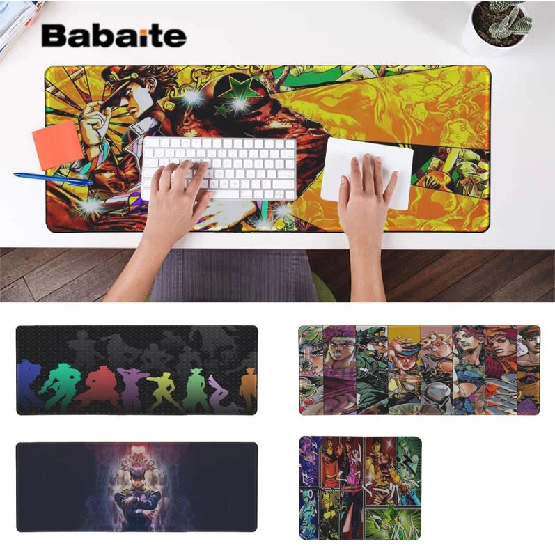 

Babaite Custom Skin JoJo's wonderful adventure Locking Edge Mouse Pad Game Free Shipping Large Mouse Pad Keyboards Mat