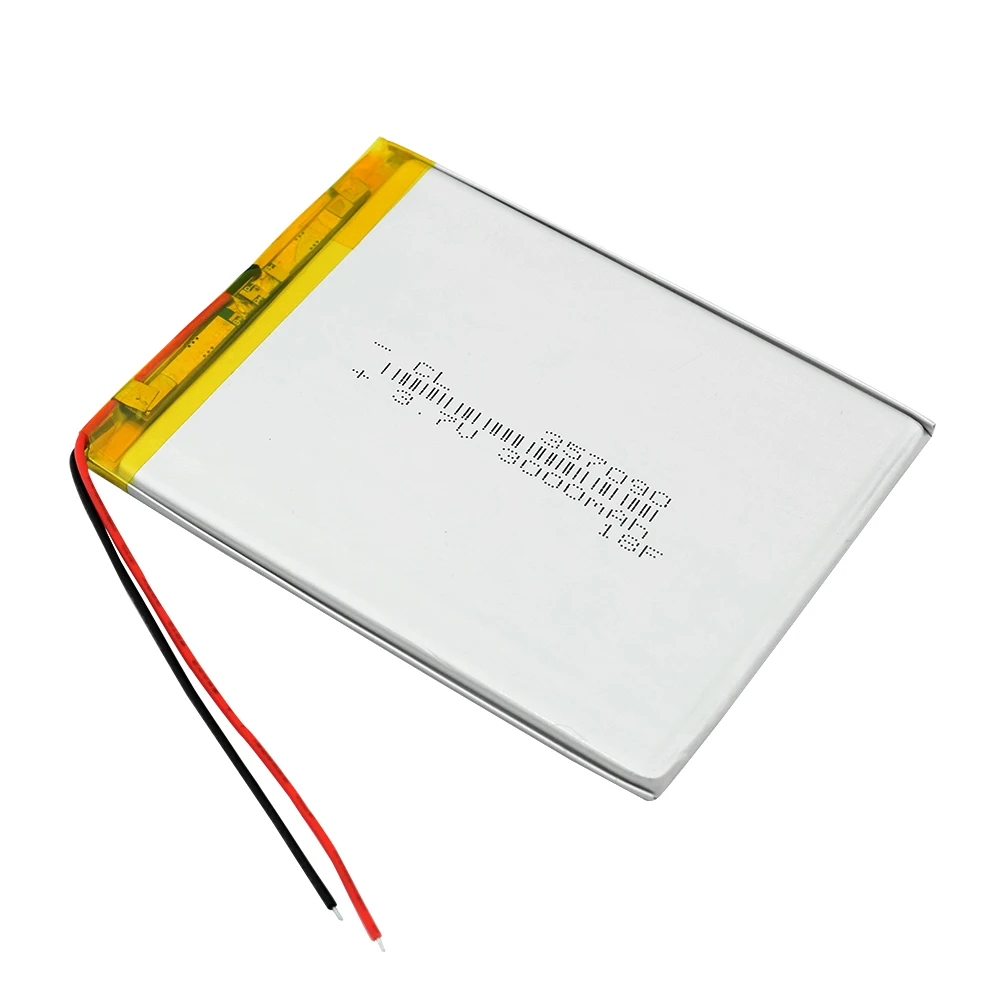 1/2/4 шт 3,7 V 357090 литий Батарея 3000mAh Li-po Lipolymer Перезаряжаемые аккумуляторные ячейки для Mp5 Dvd Gps Камера планшет электронная книга