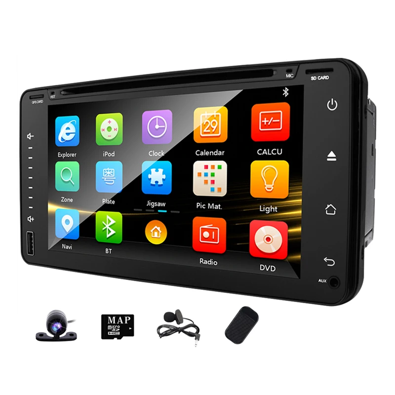 2 Din Универсальный Автомобильный gps DVD плеер для Toyota Camry Corolla RAV4 4runner Hilux Прадо тундре