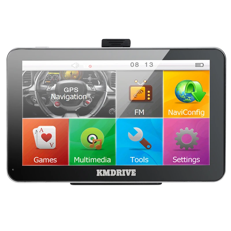 KMDRIVE Новый 7 дюймовый 4 ГБ Автомобильный gps навигатор 800 МГц ЦП FM передатчик