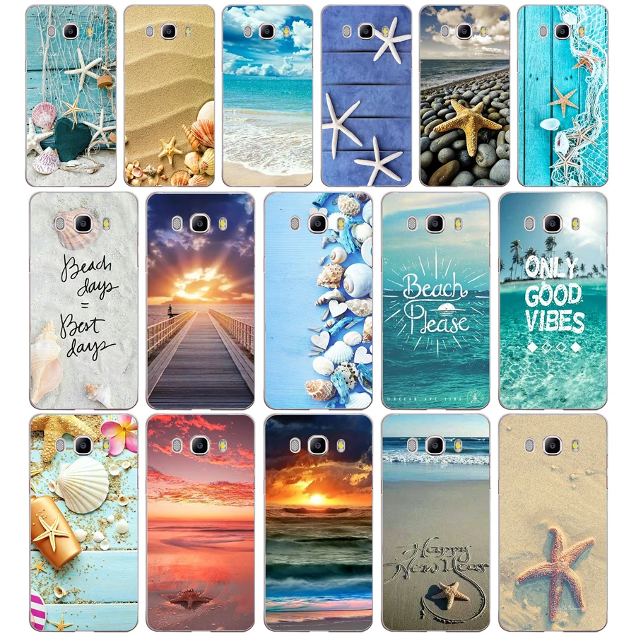 

286DF Summer Beach Relax Starfish Ocean Sky Sun Case Cover for Samsung Note 3 4 8 for Galaxy a3 a5 2017 j3 j5 j7 2015 2016 2017