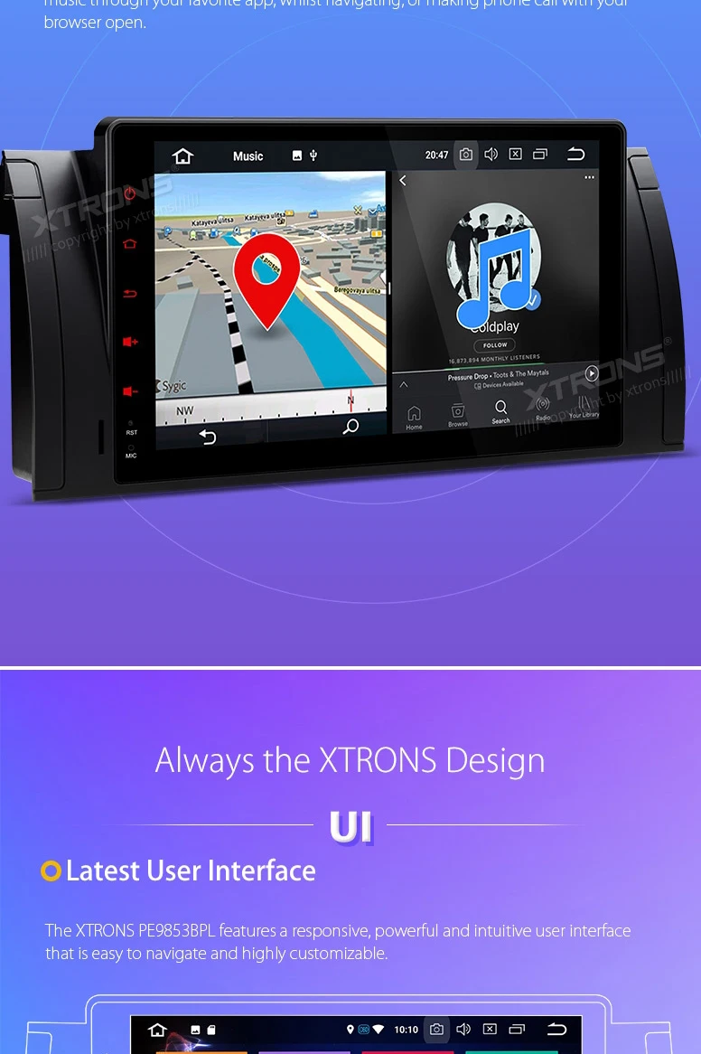 Clearance 9" Android 8.0 OS Car Multimedia GPS Radio for BMW X5 E53 1999-2006 & E39 M5 1999-2003 & E39 1995-2003 with 4GB RAM 32GB ROM 7