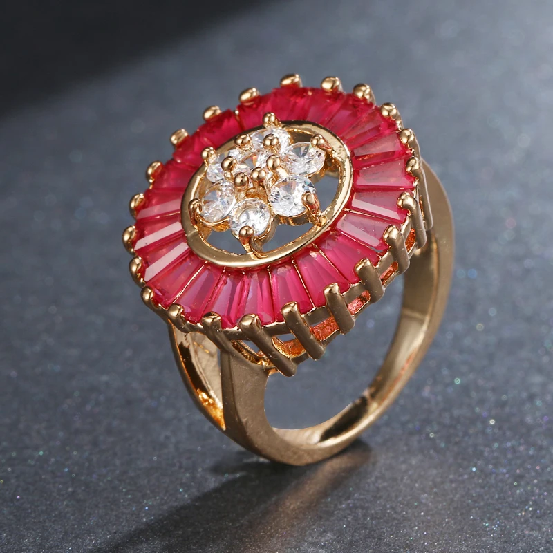 Роскошь emmaya голубой AAA циркон кольцо с микро проложили CZ кольца для женщин модные ювелирные изделия женские кольца