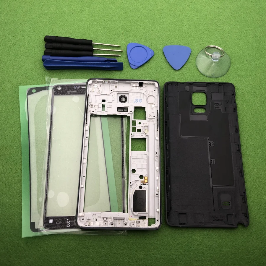 Для Samsung Galaxy Note 4 N910 N910F N910A N910C полный корпус ободок средняя рамка задняя крышка +