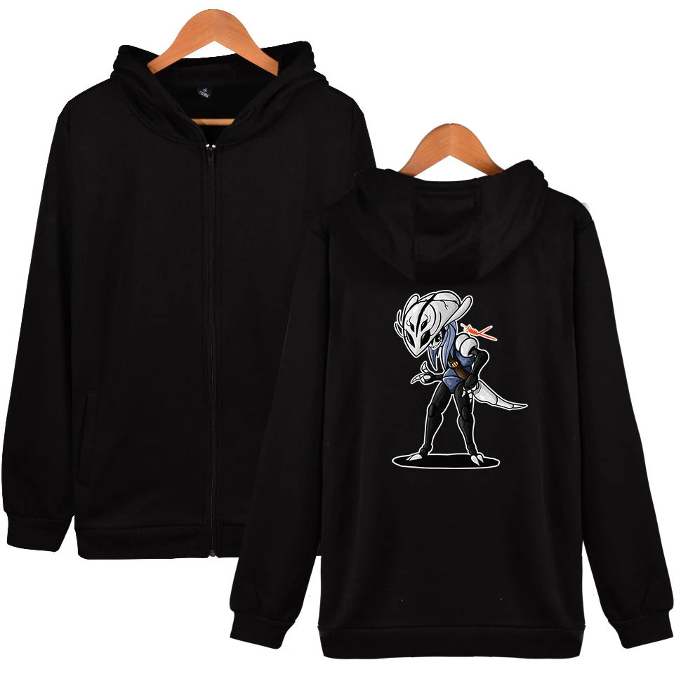 

2019 Hollow Knight Fashion Printed Zipper Hoodies Women/Men Long Sleeve Hooded Sweatshirts Hot Sale Trendy Streetwear Clothes