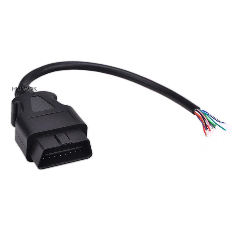 30 см OBD OBD2 2 II 16 Pin Мужской любой Автомобильный сканер удлинительные кабели разъем