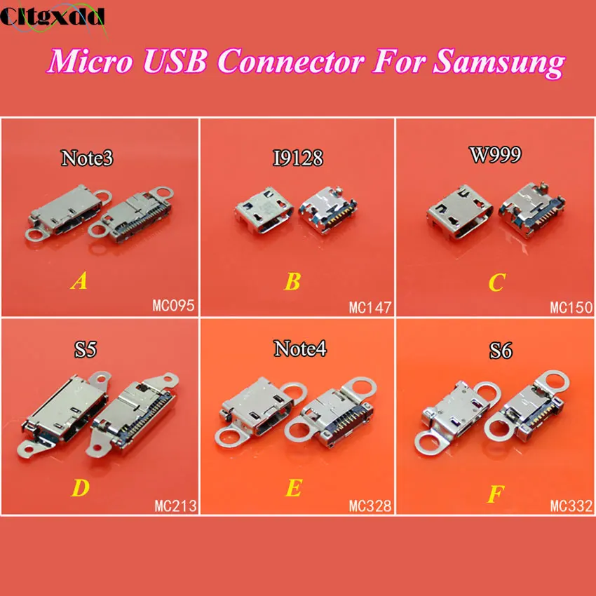 

cltgxdd 1PCS Dock Charger Charging Port for Samsung Galaxy S5 S6 Note3 4 W999 I9128 Micro USB Connector jack Socket Flex repair