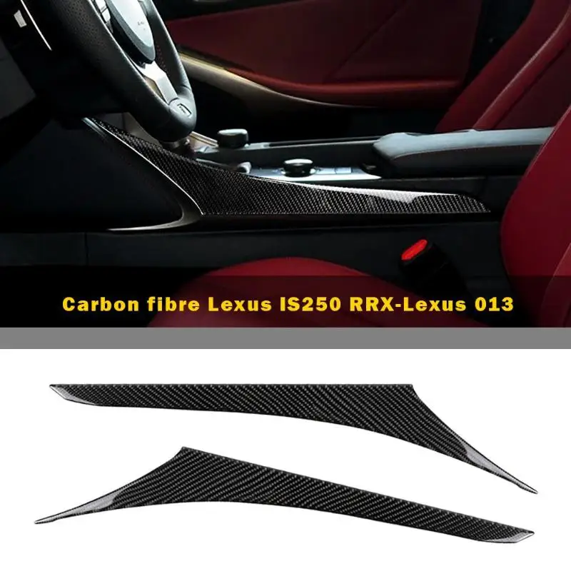 

Carbon Fiber Gear Shift Box Side Trim Strips for Lexus IS 250 2013-2018 LHD Interior Mouldings