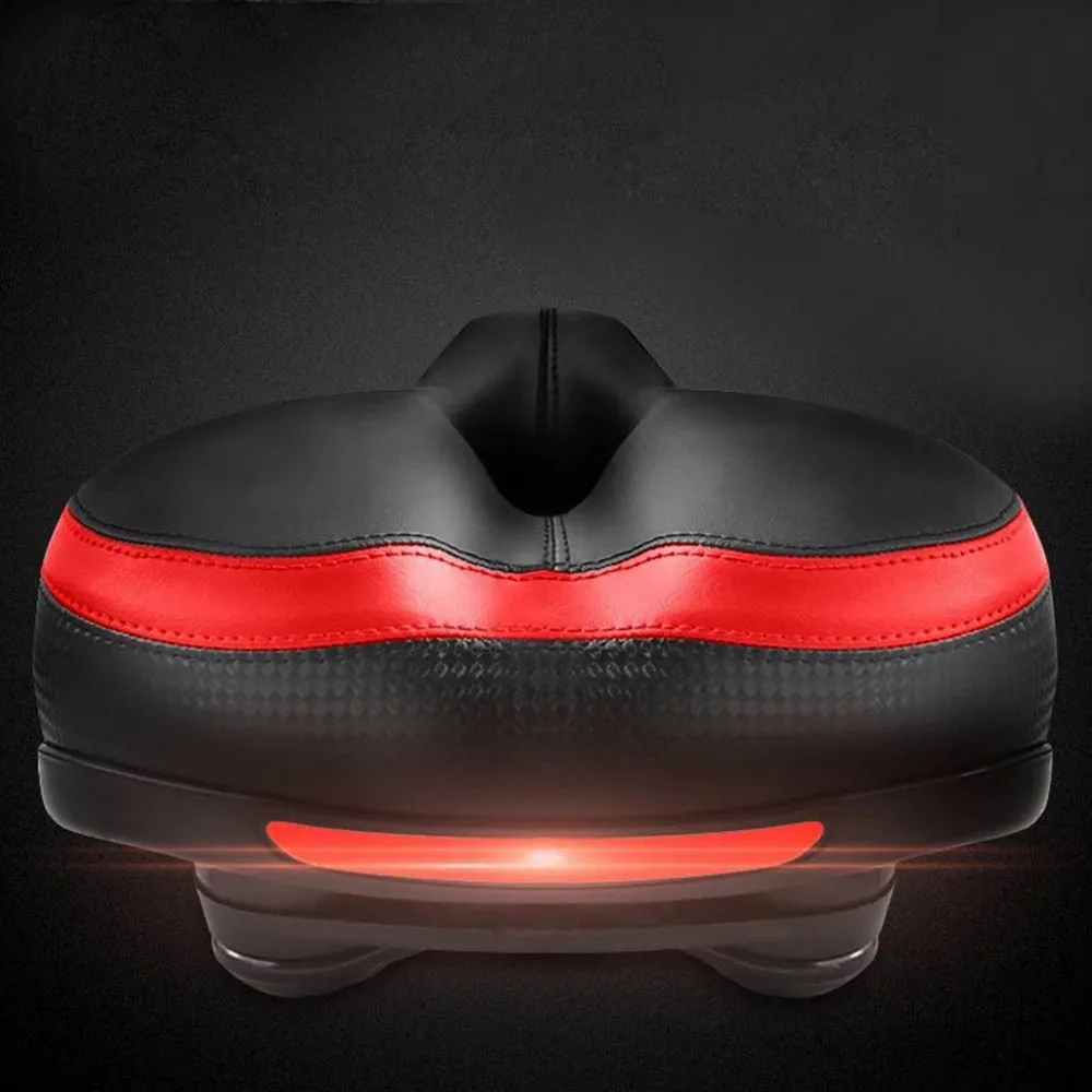 Comfort Wide Big Bum Bike Bicycle Gel Cruiser Extra Sporty Soft Pad Saddle Seat Road Mtb Mountain Bike Leather #3O18 (8)