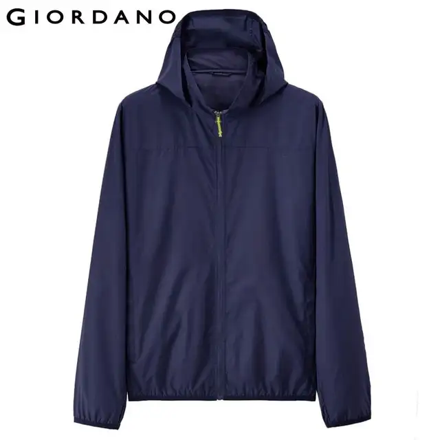 windbreaker with hidden hood