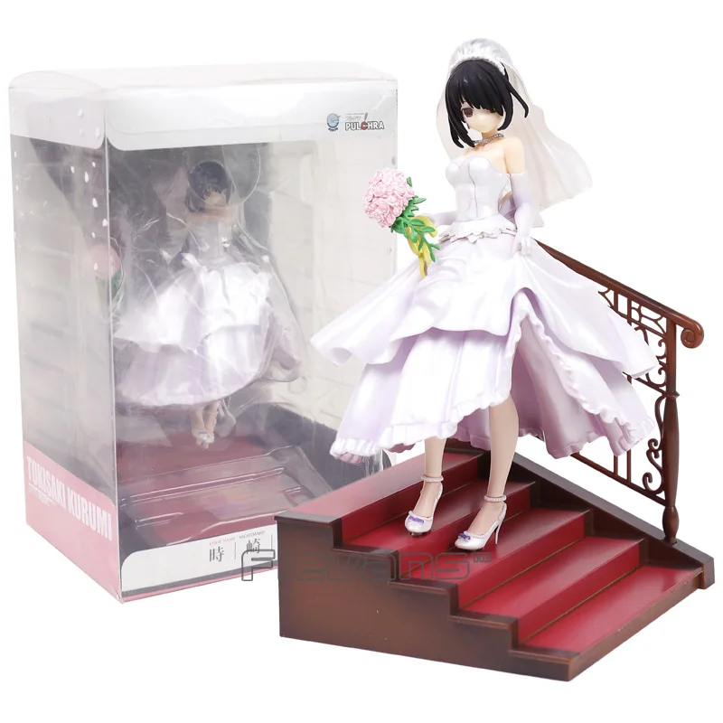 

Anime Date A Live II Tokisaki Kurumi Wedding Ver. 1/7 Scale PVC Figure Collectible Model Toy 23cm