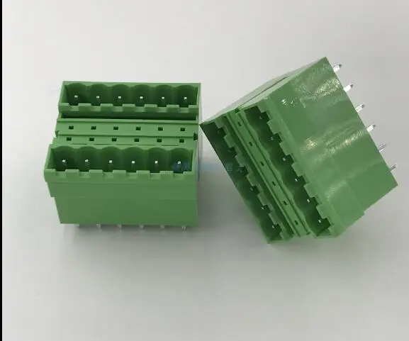 10sets Double row double pluggable PCB terminal block K2EDGVH/RH-5.08MM male and female Plug+Straight /Angle needle Pin Socket