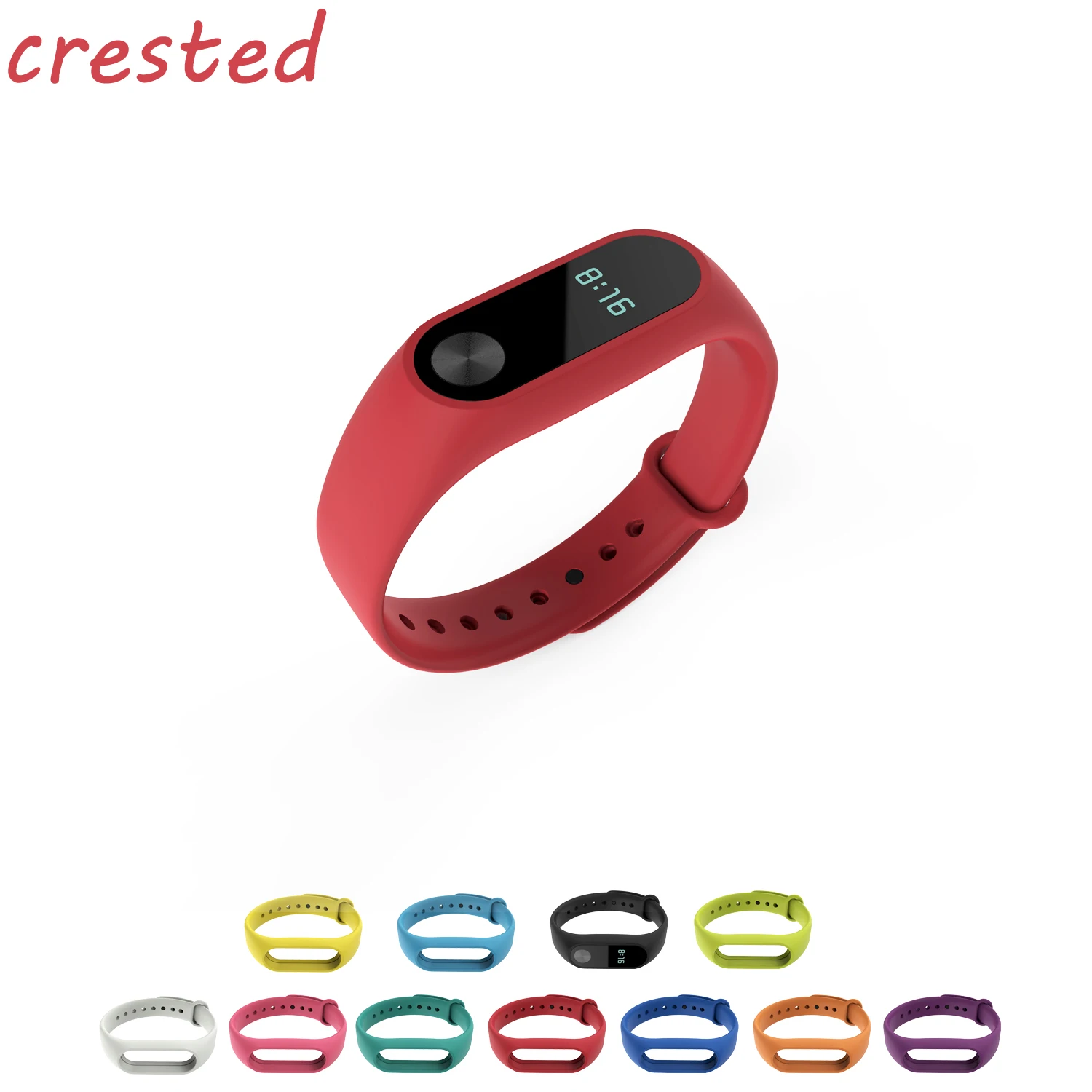 

Colorful Silicone wrist strap for Xiaomi Mi band 2 watch band for Bracelet Xiaomi Mi band2 Wristbands correa watch Accessories