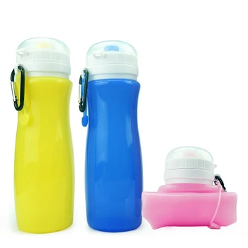 

450 Ml Outdoor Soft Foldable Drinking Kettle Sports Bottle BPA Free Silica Gel Lightweight Drinkware Sports Equipment Bottle