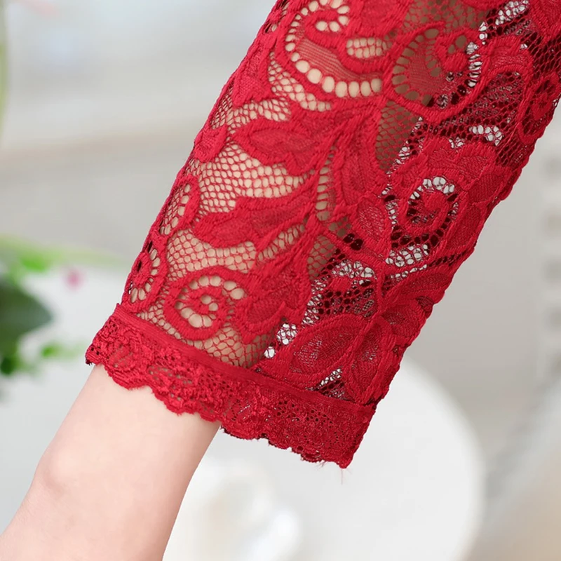 Летнее платье Clobee 2019 кружевное для женщин среднего возраста элегантное с длинным