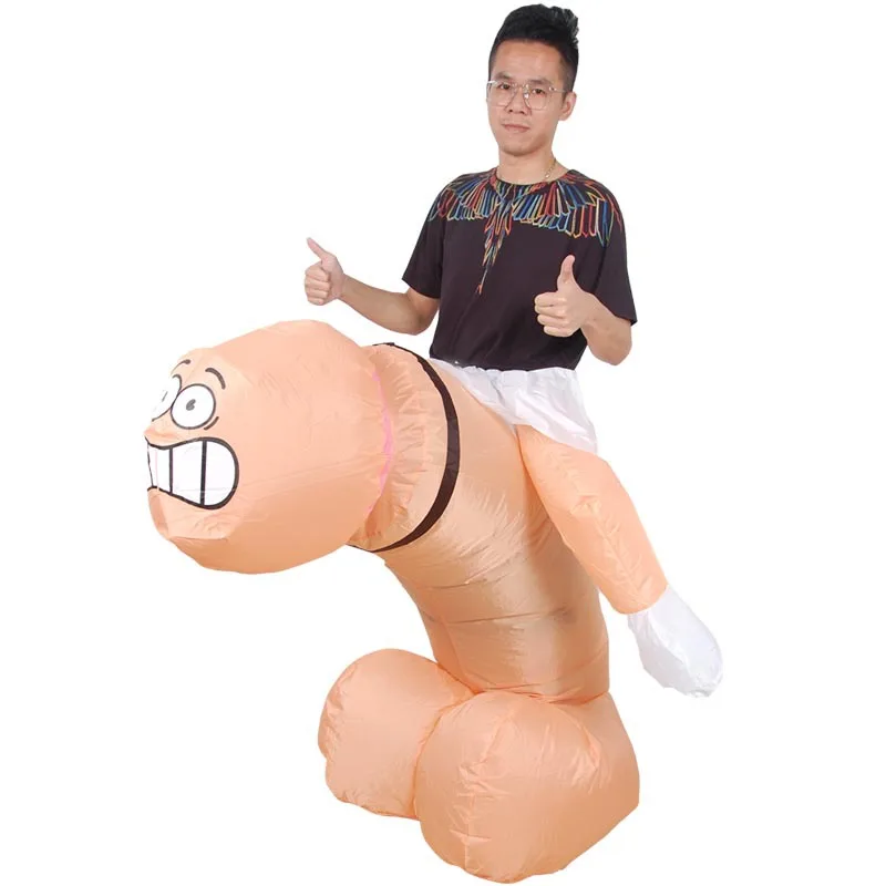 

Sexy Inflatable Toys Penis Cock Costume for Adult Halloween Wedding Club Bachelor Party Funny Fancy Dress Suit Cosplay Outfit