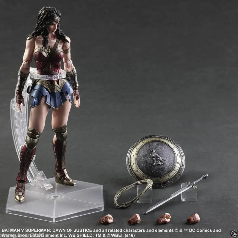 Play Arts Kai DC Comics Film Super Hero Batman VS Superman Dawn Of Justice NO.4 Wonder Woman 25cm A