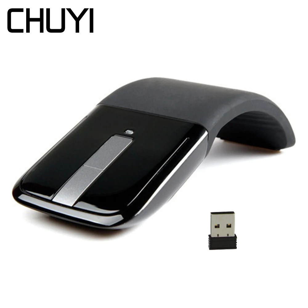 Беспроводной 2 4G Bluetooth Arc Touch Мышь ультратонкий складной дизайн Компьютерная мышь