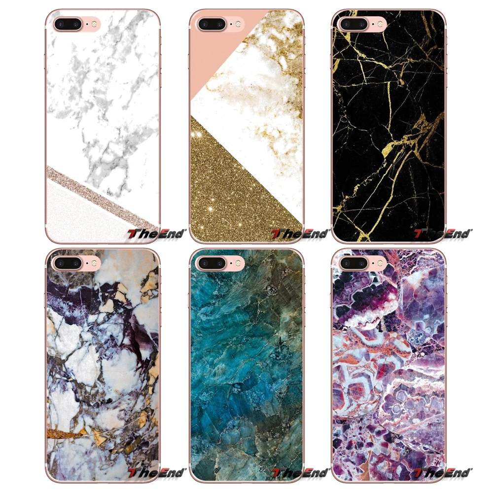 

For Xiaomi Redmi 4A 4X 3S Note 3 4 5 Pro 5A Mi3 Mi4 Mi5 Mi6 Mi A1 Max 5X 6X Black gold Marble Stone TPU Transparent Shell Covers