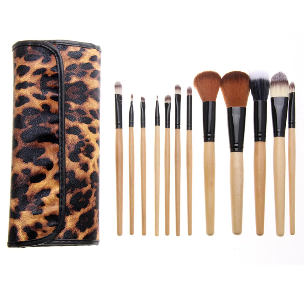 

12Pcs Kit Makeup Brushes For Powder Eyeshadow Eyebrow Foundation Brush Make up Brush Set Pincel Maquiagem Cosmetic Tool Kit