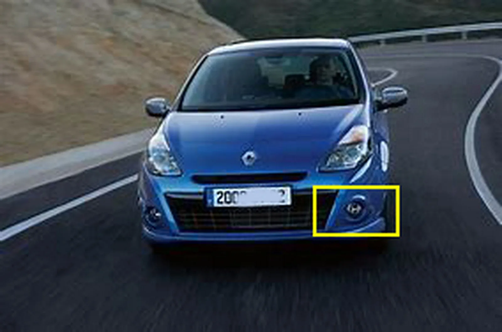 Передний противотуманный светильник ANGRONG без лампы N/S с левой стороны для Renault Clio