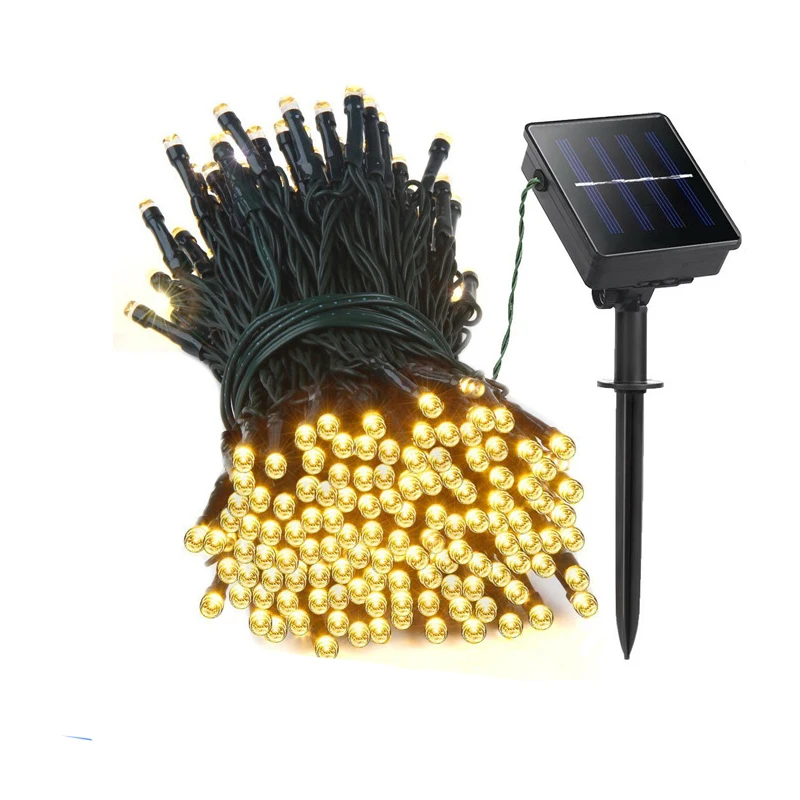 22M 200 LED Solar Led String Lights Garland Christmas Solar Lamps For Wedding Garden Party Decoration