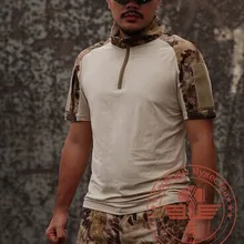 Тактический Военная Униформа футболка Для мужчин футболка с короткими рукавами влагу майка питон камуфляж футболки M-XXL