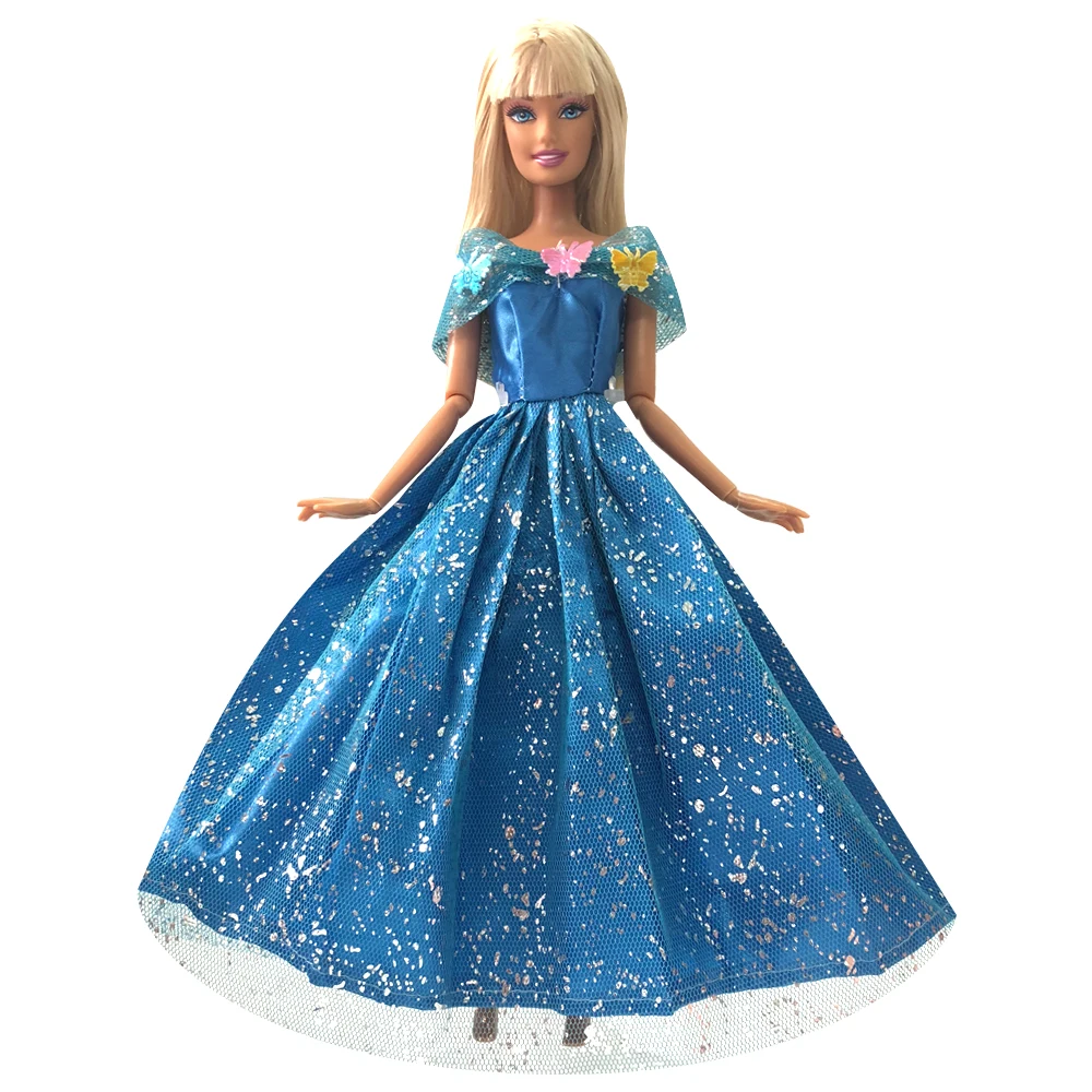 

NK One Set Princess Doll Dress Similar Fairy Tale Cinderella Wedding Dress Gown Party Outfit For Barbie Doll Best Girls' Gift 6I