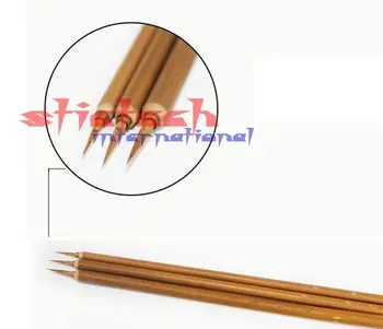 

by dhl or ems 1000 pcs Weasel Acrylic Nail Art Brush Liner Pen Painting Delicate Bamboo Handle Drawing Nails Tool