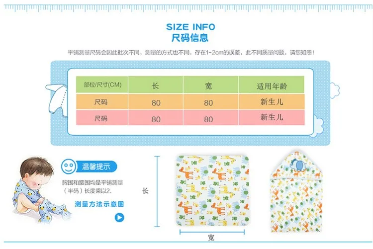 Y130-2, летние модели, детское Хлопковое одеяло с мультяшным принтом, спальные принадлежности для новорожденных, милое удобное пеленание
