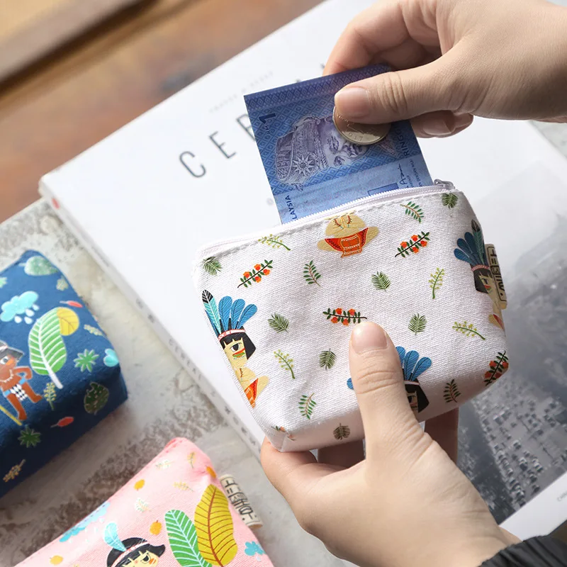 

Women Small Cosmetic Bag Cotton Travel Makeup Case Storage Pouch Purse Organizer Pencil Make Up Cute Nesesser Students bags