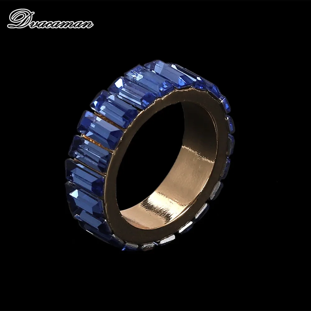 Dvacaman Boho новые очаровательные многоцветные кольца с кристаллами для женщин золотые металлические массивные кольца на палец Свадебные романтические вечерние ювелирные изделия