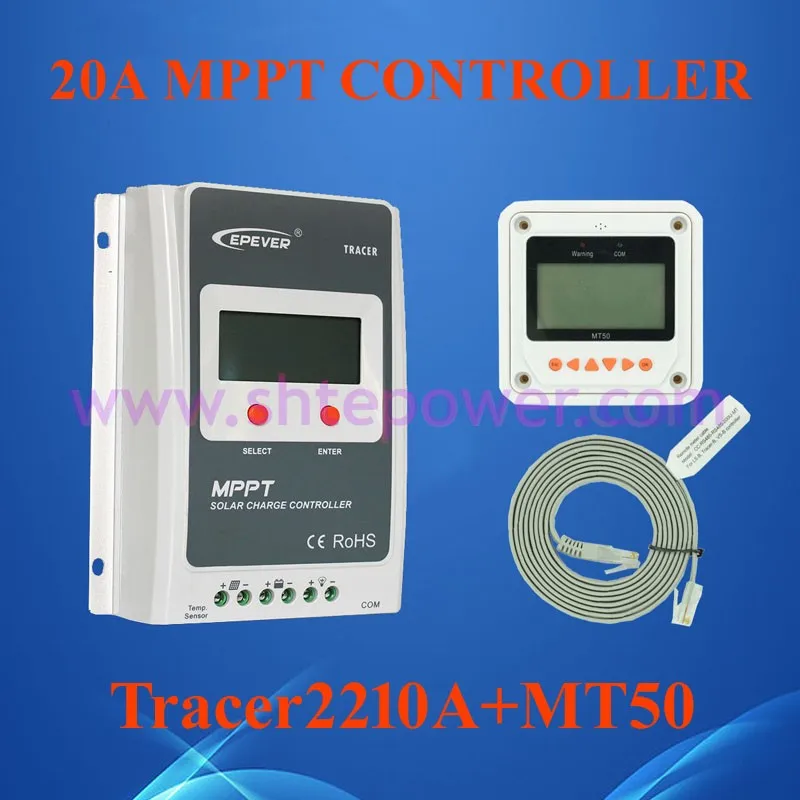 Epever Лидер продаж Tracer 2210a 12 Вольт 24 вольт 20 Ампер контроллер солнечного заряда |