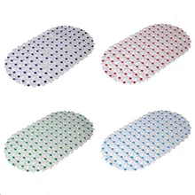 Tapete antiderrapante para banheira, tapete de banheira transparente com 68x38cm, antiderrapante e segurança