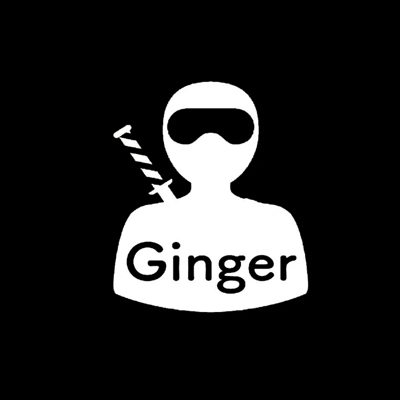 

Ginger Ninja Sticker Funny Car Window Painted Vinyl Packaging Accessories Product Personality Decoration