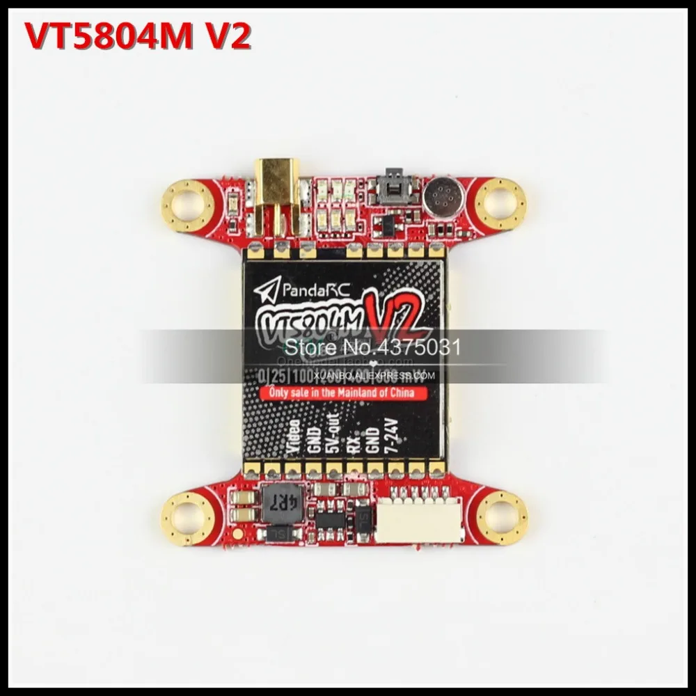 PandaRC VT5804M V2 передатчик изображения с пшеницей 0 mW-600 mW 48CH поддержка OSD регулировка