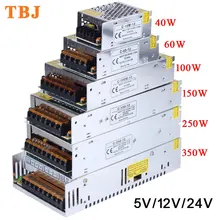 DC12V DC24V 15 Вт 24 Вт 36 Вт 48 Вт 60 Вт 72 Вт 100 Вт 150 Вт 200 Вт 300 Вт 360 Вт 400 Вт 600 Вт Светодиодный драйвер освещения Трансформатор импульсный источник питания