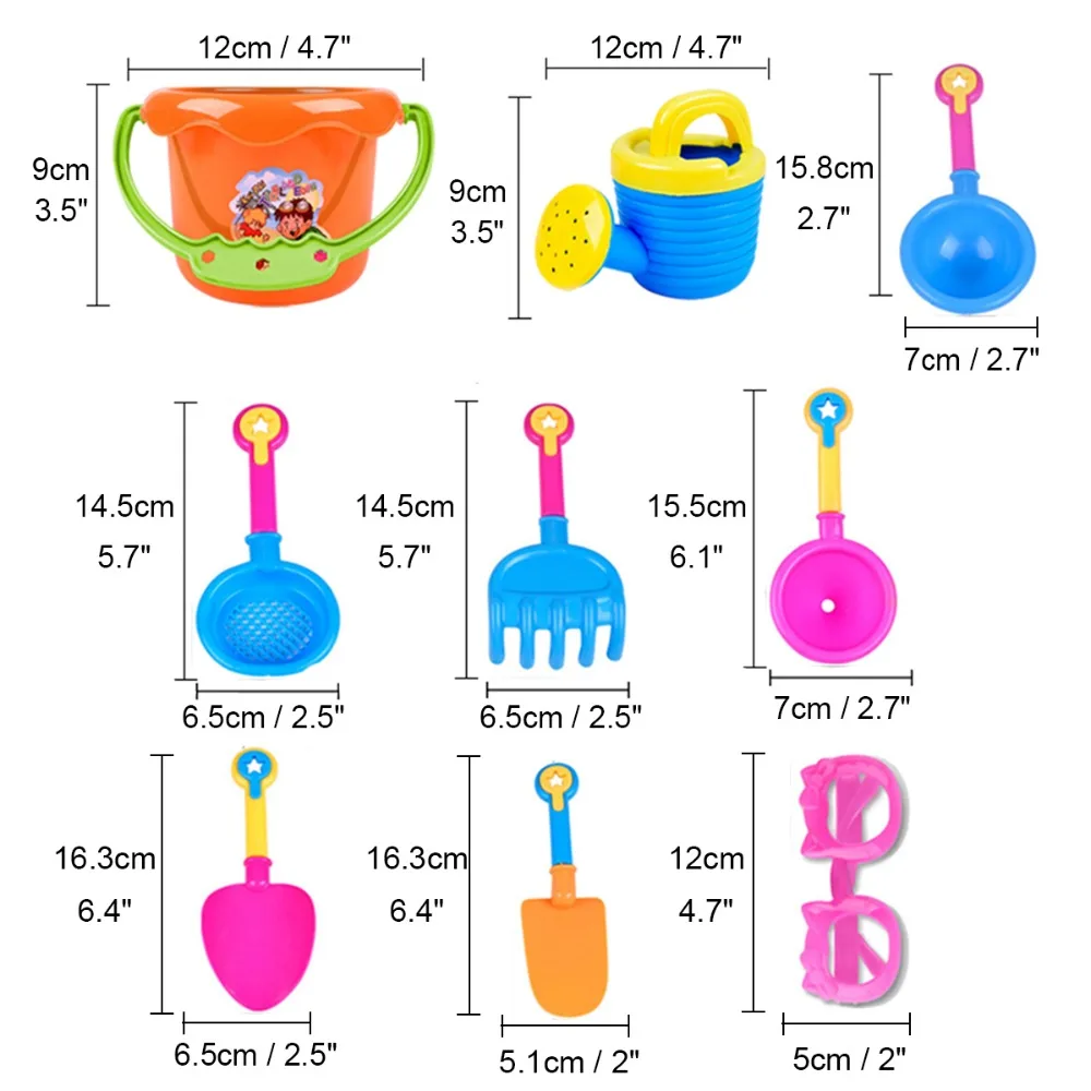 9 комплектов детских игр, водяные игрушки с песком, солнцезащитные очки, пляжный набор игрушек для детей, песчаный бассейн, пляж, для игры в воду, игрушки для песка