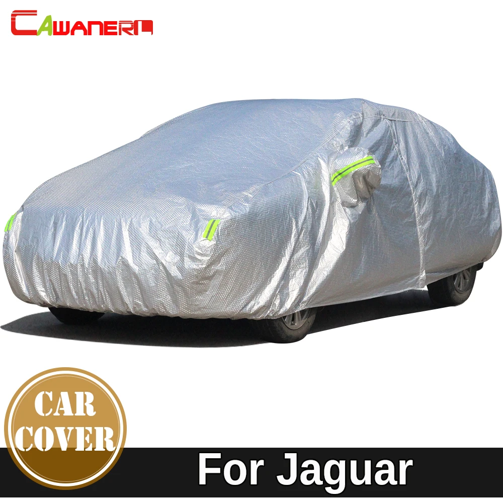 

Cawanerl For Jaguar XF XK XKR X-TYPE XFL Thicken Cotton Car Cover Outdoor Anti-UV Sun Shade Rain Snow Hail Protection Auto Cover