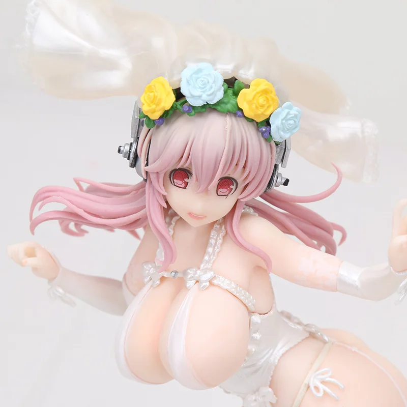 Super Sonic Sonico Figure Hot Limited ver. Свадебное платье ver. Купальник ПВХ аниме Фигурное бикини сексуальная девушка игрушки