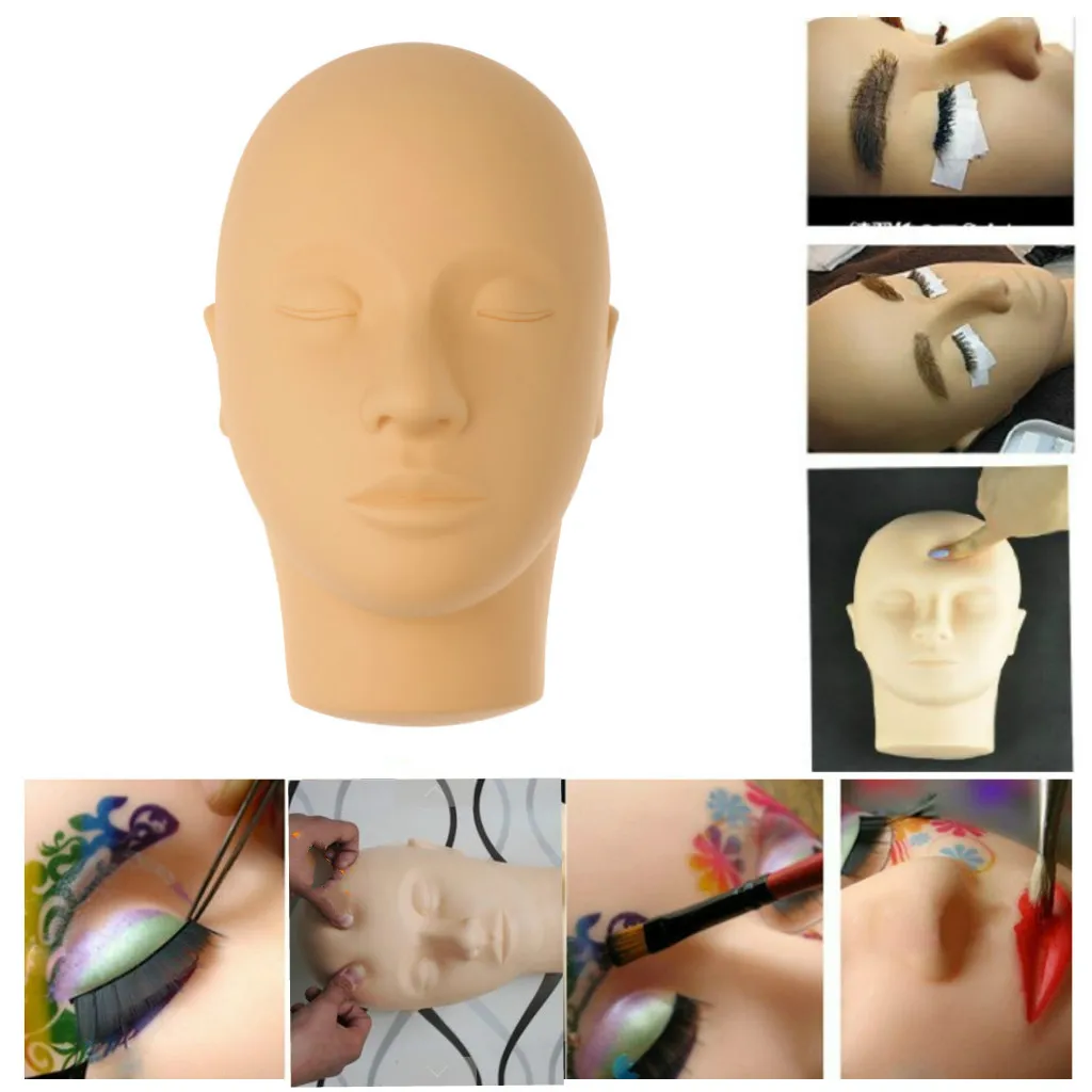 Mannequin Head Massage Makeup Individual Eyelash Extensions Practice Model Make Up Accessiories