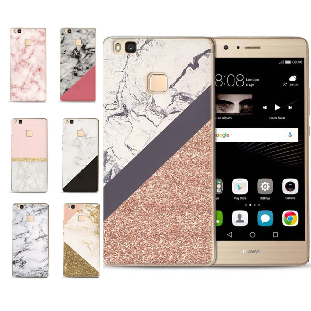 MLCRIYG Soft Phone Case For Huawei P9 Lite/P8 Lite/P10Lite TPU Colorful Marbling Flower Skull Painted Silicone Fundas C073 |