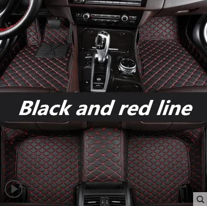 Обновленные кожаные автомобильные коврики для KIA Sportage R 2011 2012 2013 Заказные накладки для ног автомобильный коврик автомобильные чехлы - Название цвета: B