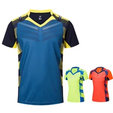 Новые теннисные рубашки для мужчин/женщин, футболки для бадминтона, футболки для настольного тенниса, Майки для настольного тенниса, спортивные футболки для бега A112