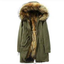 Плащ Куртка мужская из натурального меха енота зимняя куртка мужская уличная теплая куртка плюс размер Veste Homme Hiver MY2024