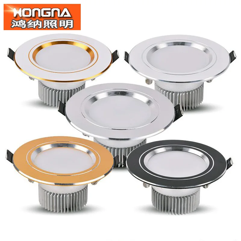 

Free Shipping 3W 5W 7W LED Downlight Super Bright SMD5730 Light Source 220V Recessed Ceiling Downlight