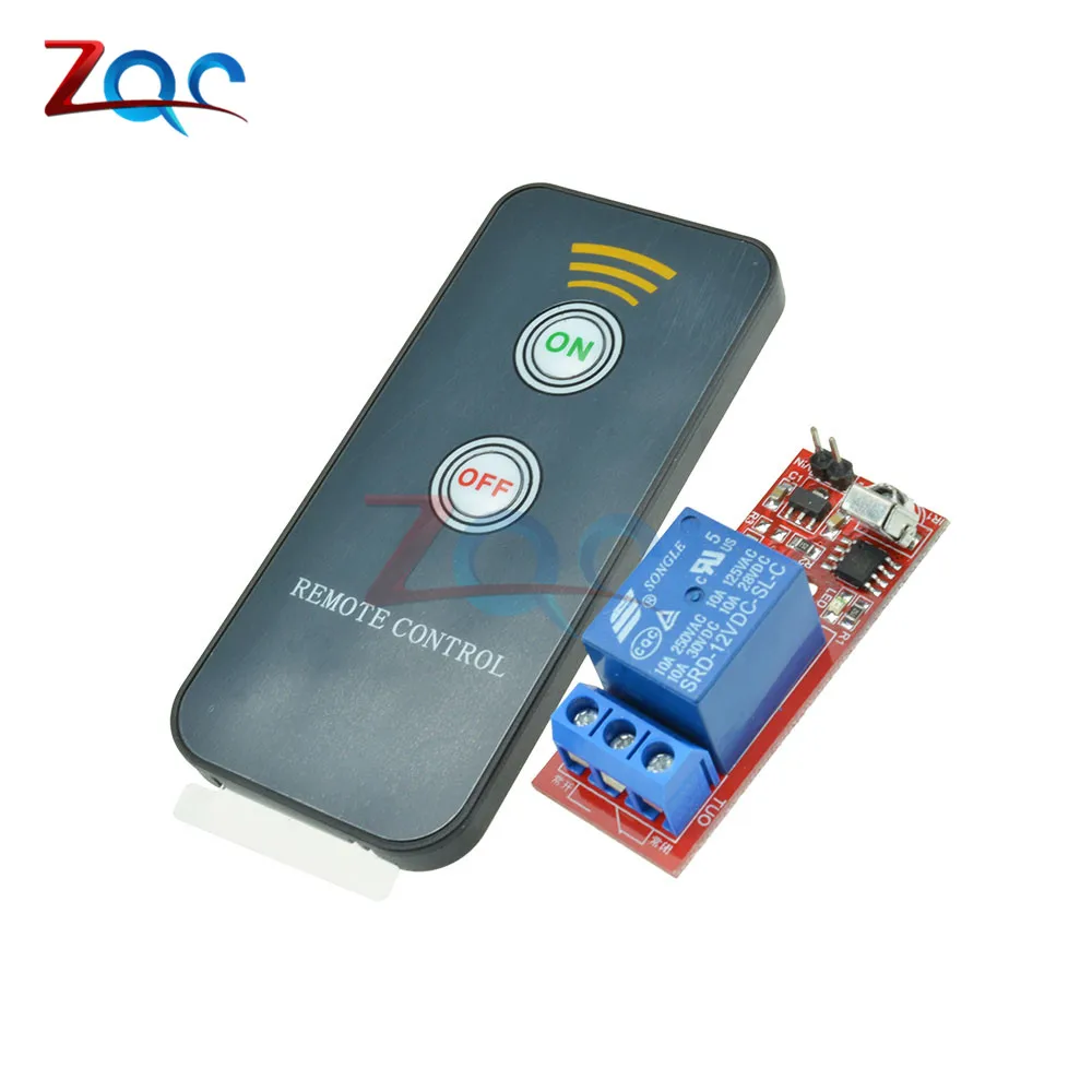 

12V 1 Channel Infrared Switch Relay Driving Module Board Remote Controller UPD6122 NED Coding Module