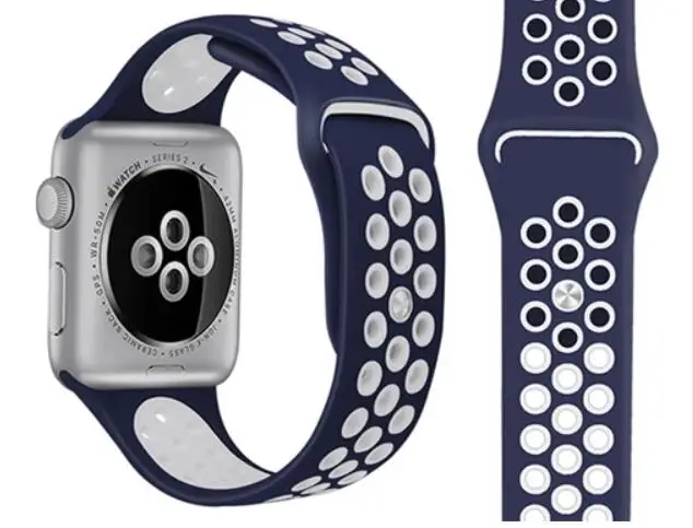 Спортивный силиконовый ремешок для apple watch серии группа 5/4/3/2/1 38 мм 42 мм 40 мм, длина-44 мм, ремешок для iwatch браслет Ссылка