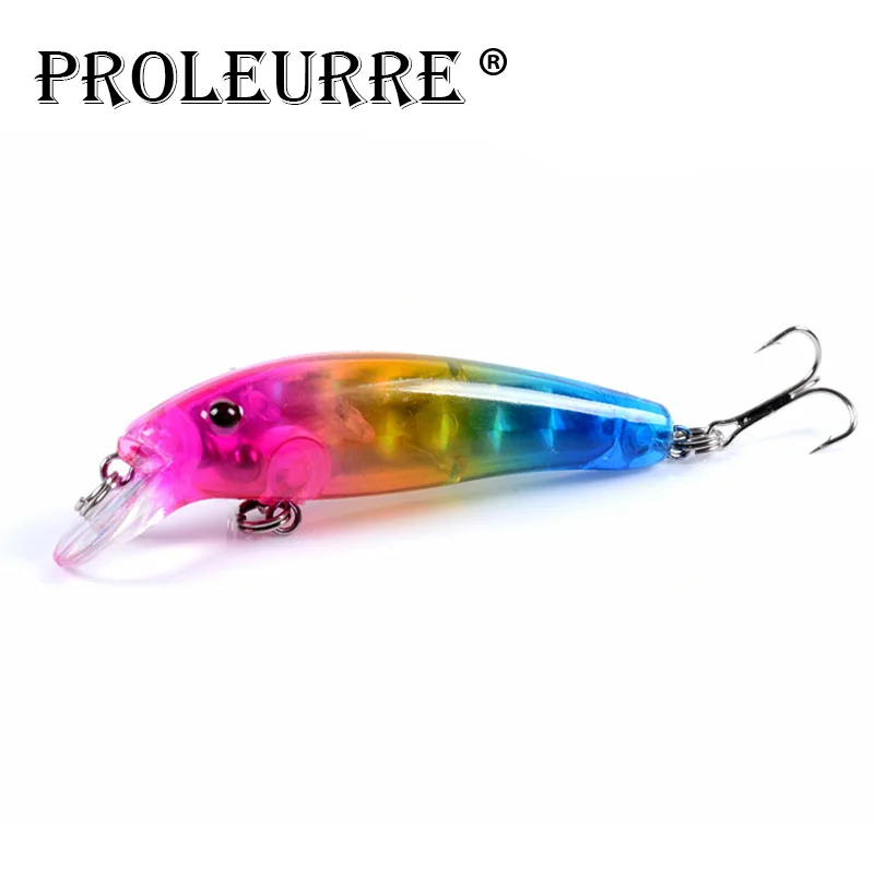 

Proleurre 1pcs 7cm 6.5g Minnow Fishing Lure Floating Sinking Hard Bait Aritificial Wobblers Crankbait Carp Fishing Bait Peaca
